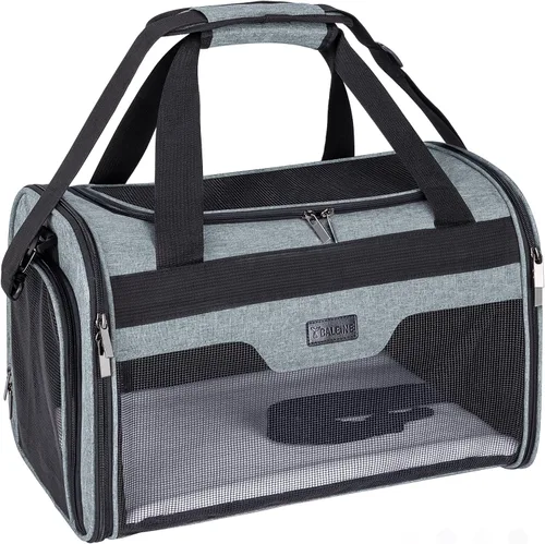 Vista 10 de BALEINE Transportador para gatos, transportador para cachorros y perros para mascotas pequeñas y medianas de hasta 15 libras, bolsa de viaje