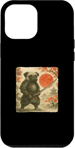 Vista 26 de Pug Samurai Japanese Warrior Costume Sumi-e Art Funny Case for iPhone 17