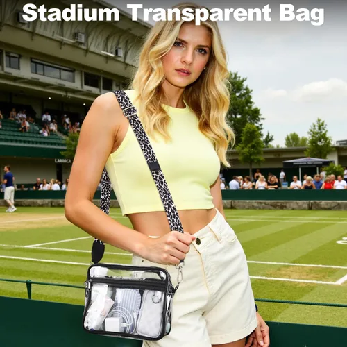 Vista 3 de Bolsa transparente para eventos de estadio aprobada con correa ajustable perfecta para conciertos y festivales