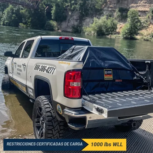Vista 3 de Red de carga impermeable de gladiador – Lona resistente para camioneta, cubierta impermeable, accesorios para barco, perfecta para pesca