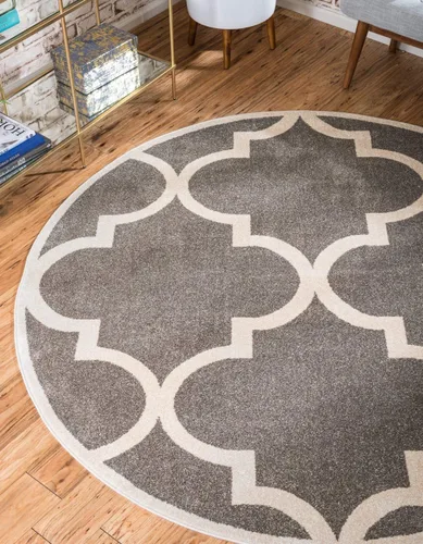 Vista 14 de Unique Loom Trellis Collection - Alfombra marroquí de celosía gris (7' 0 pies x 10' 0 pies)