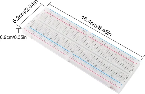 Vista 4 de Alinan Kit de 10 tablas de pan incluido 5 piezas de 830 puntos 5 unids 400 puntos Breadboard para bloques de conexión de distribución Proto Shield