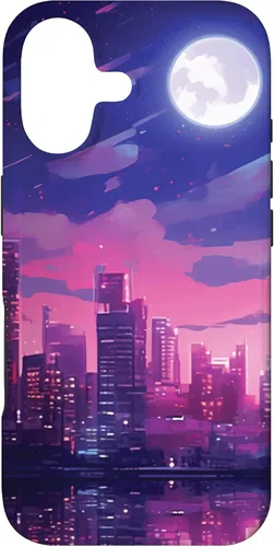 Vista 32 de Funda estética Kawaii de anime y manga de los años 80 y 90 para iPhone 16
