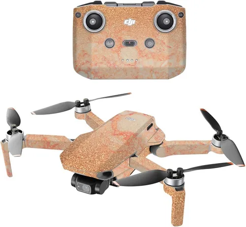 Vista 7 de MightySkins - Compatible con DJI Mini 2 Dron portátil - Aqua Swirl Funda protectora de vinilo duradera y única Fácil de aplicar, quitar