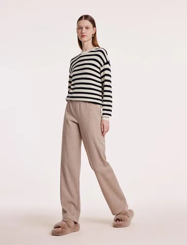 Vista 5 de GOELIA Machine Washable Womens Striped Sweater, Long Sleeve Knit Crewneck Merino Wool Pullover Sweater