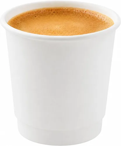 Vista 30 de Restaurantware Tazas de café de papel de 4 onzas, 25 tazas de papel desechables de doble pared, a prueba de fugas, reciclables, tazas calientes