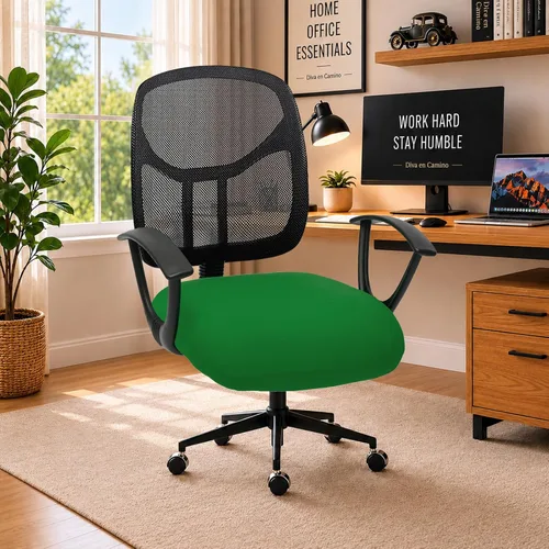Vista 72 de Fundas elásticas resistentes al agua para sillas de computadora - Protectores lavables para respaldo giratorio y asiento para mascotas - Negro