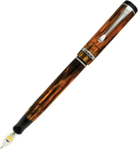 Vista 16 de Conklin Duragraph Pluma estilográfica Abalone Nights - Punta mediana, elegante instrumento de escritura con exquisito acabado de abulón