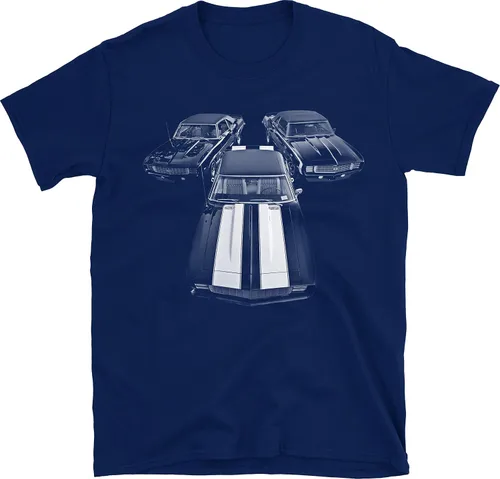 Vista 3 de Classic American Muscle Car Chevy Camaros SS L78 Z28 Camiseta 100% Algodón