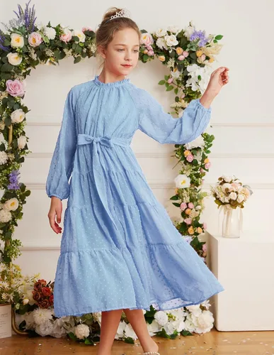 Vista 7 de GRACE KARIN Vestido casual para niñas de 5 a 12 años