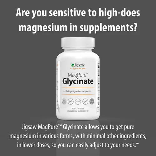 Vista 4 de Jigsaw Health MagPure Glycinate, cápsulas de magnesio premium, 120 cápsulas