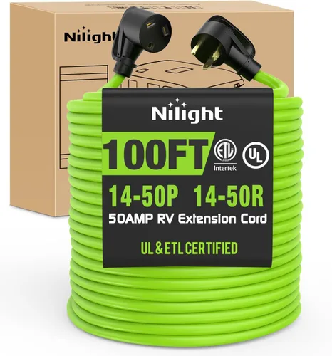 Vista 84 de Nilight Cable de Extensión para Secadora EV de 15 Pies 3 Clavijas 30 Amperios NEMA 10-30P 10-30R Cable de Extensiones Antiguas Servicio Pesado