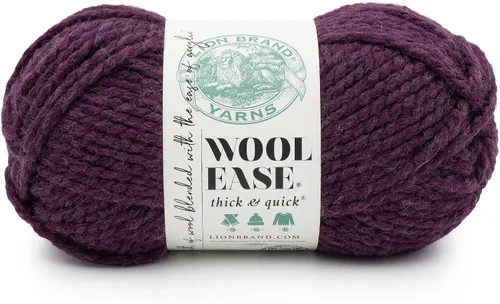 Vista 194 de Lion Brand Yarn - Ovillo de lana Wool-Ease Thick & Quick color fuerza aérea
