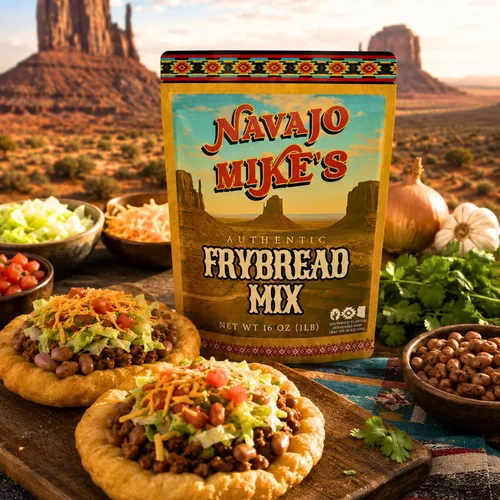 Vista 3 de Navajo Mike's Auténtica mezcla de pan para freír navajo, 16 oz (1 libra)