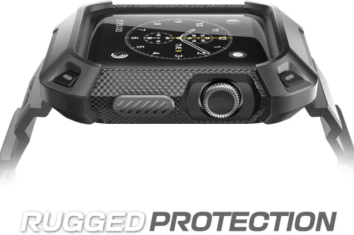 Vista 2 de SUPCASE Funda para Apple Watch 3 de 1.496 pulgadas con correa (Unicorn Beetle Pro), [antiarañazos] [protector de parachoques] resistente funda Negro
