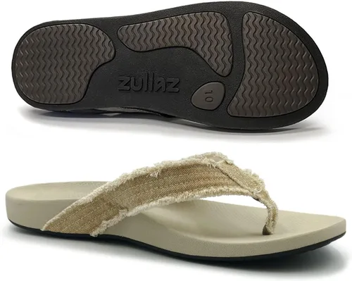 Vista 4 de Chanclas ortopédicas de playa para hombre, elegantes y cómodas sandalias ortopédicas con soporte biomecánico para el arco - Suela de goma duradera