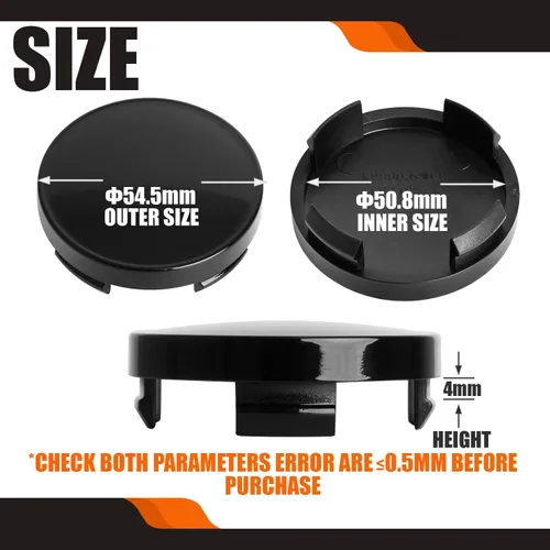 Vista 2 de Tapas centrales de 2.15 pulgadas para aros de Ford Edge Escape Focus Fusion, compatibles con tapas centrales para aros 6M21 1003 AA, paquete de 4