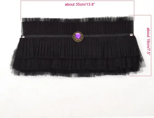 Vista 12 de BLESSUME 1 cuello de encaje renacentista con volantes