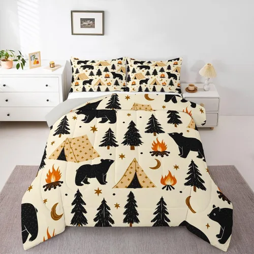 Vista 22 de Erosebridal Yoga Gifts Comforter Set for Kids Boys Girls Yoga Chakras Bedding Sun and Moon Duvet Set Boho Tribal Comforter Twin with 1 Pillowcase