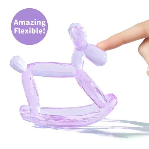 Vista 8 de Mordedor de Bebé Miraloop de Cristal en Gelatina – Juguete de Alivio de Dentición Jellydog para Bebés de 3-6 Meses, Mordedor de Mano de Silicona