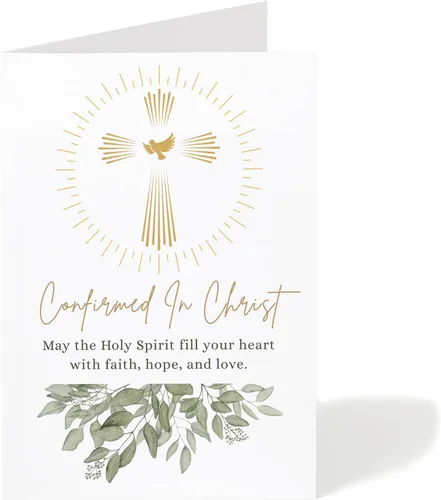 Vista 5 de M Market On Mainstreet Christian Faith Milestone - Tarjeta de felicitación de 5 x 7 pulgadas con sobre, fabricada en los Estados Unidos