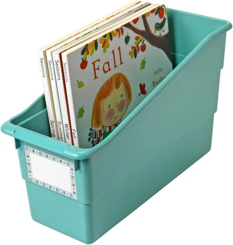 Vista 18 de Really Good Stuff - Contenedores para libros, carpetas y archivos, ideales para necesidades de almacenamiento de espacios estrechos o verticales
