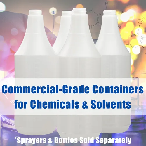 Vista 6 de Botellas de 24 onzas resistentes a productos químicos de grado comercial, solo 4 unidades de báscula en relieve para medir. Combínalo con cabezales