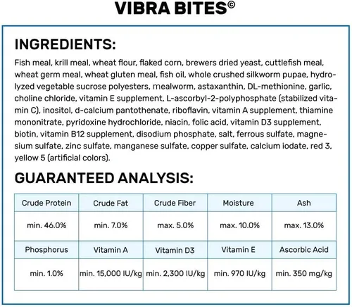 Vista 3 de Hikari HK22206 1.23 oz Vibra Bites - Alimento tropical para peces