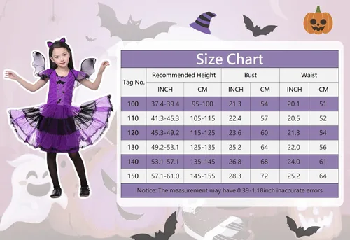 Vista 6 de Happy Cherry Disfraces de Halloween para niñas, disfraz de bruja de cuento de hadas, vestido de tutú elegante para cosplay