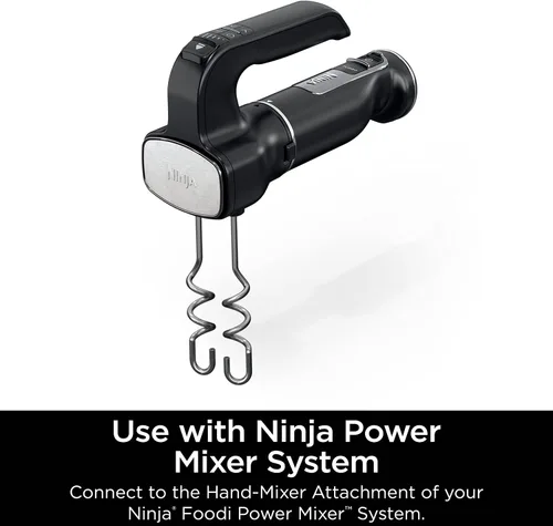 Vista 3 de Ninja XSKDOUGHHK Foodi - Ganchos de masa para sistema mezclador eléctrico (Serie CI100), acero inoxidable