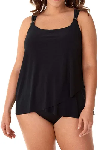 Vista 2 de Miraclesuit Traje de baño de talla grande para mujer Razzle Dazzle Brasier con aros