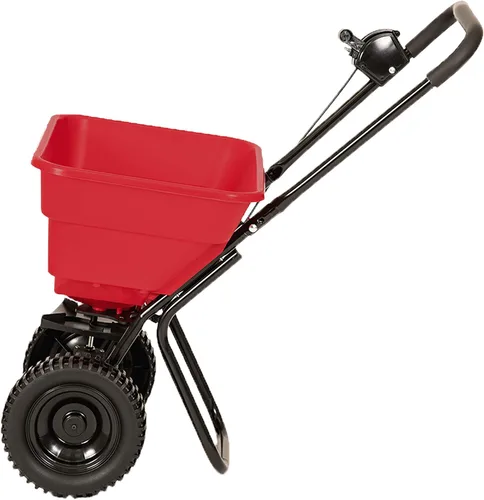 Vista 3 de Earthway 2050SU - Esparcidor de transmisión comercial de lujo de 80 libras (79.4 lbs) premontado con neumáticos de polietileno de 10 pulgadas