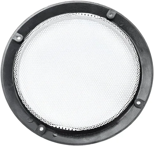Vista 3 de uxcell 2 unids 5 "agujero de montaje diagonal distancia altavoz parrilla malla círculo decorativo Woofer protector cubierta blanca Decorative