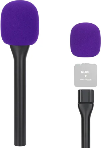 Vista 7 de Rode - Soporte de micrófono inalámbrico de mano con filtro pop, soporte para Wireless Go 2/Pro, adaptador de micrófono de entrevista para Go/ME