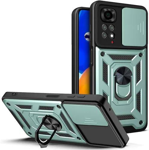 Vista 173 de Compatible con Tecno Pova Neo 2 Bracket Shell, con cubierta deslizante para lente de cámara compatible con Tecno Pova Neo 2 LG6n Case Negro