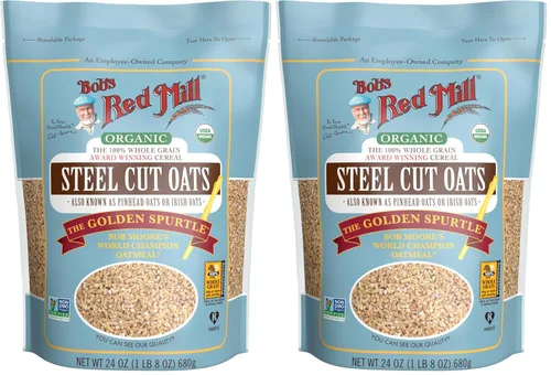 Vista 10 de Bob's Red Mill Avena cortada de acero orgánico, 24 onzas (paquete de 4)