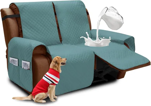 Vista 98 de XINEAGE Funda para Sillón Reclinable Resistente al Agua, Fundas Antideslizantes para Silla Reclinable con Bolsillos, Fundas Acolchadas Gruesas
