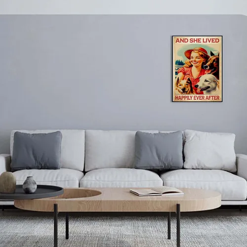 Vista 2 de Fácilmente distraído por pandas rojos para un árbol de bambú, letreros de metal vintage, bar, cocina, hombre, cueva, jardín, patio, baño, regalo, 12