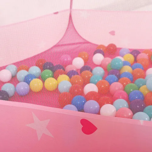 Vista 4 de Princess Pop Up - Tienda de campaña y luces para niños, juguete para piscina de pelotas para niños, 48 x 36 pulgadas