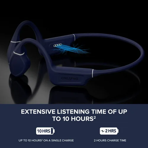 Vista 5 de Creative Labs Outlier Free PRO Auriculares inalámbricos de conducción ósea - Azul