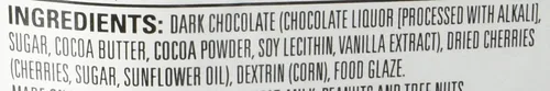 Vista 3 de Trader Joe's Cerezas cubiertas de chocolate negro, sin colores ni sabores artificiales, sin conservantes, 12 onzas