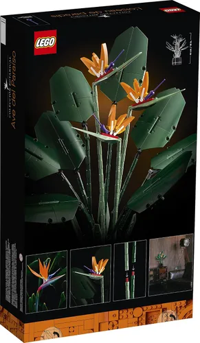 Vista 4 de LEGO 10289 Creator Expert Bird of Paradise - Juego de construcción para adultos, ave de paraíso, plantas artificiales, flores, idea de regalo