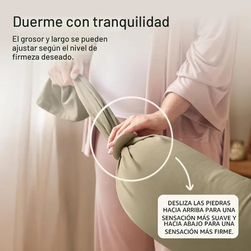 Vista 6 de bbhugme Almohada de embarazo, oliva polvoriento, firmeza y forma ajustables Oliva polvorienta