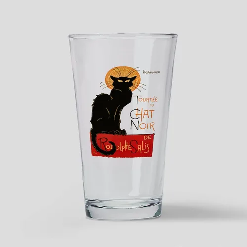 Vista 22 de CafePress Otro Black Cat - Vaso de pinta, 16 onzas Transparente - Otro vaso de pinta de gato negro
