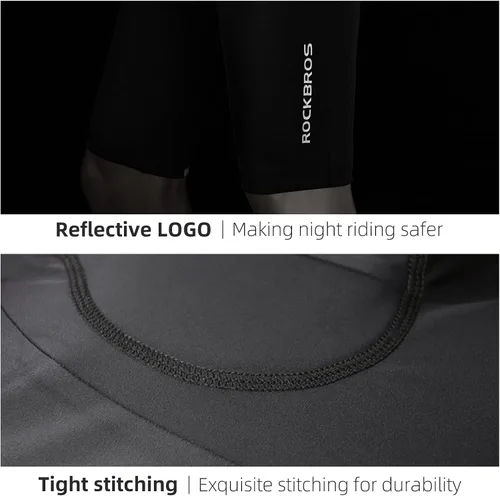 Vista 4 de ROCKBROS Pantalones cortos de ciclismo acolchados para mujer, con acolchado 3D, pantalones cortos de ciclismo para ciclismo en interiores