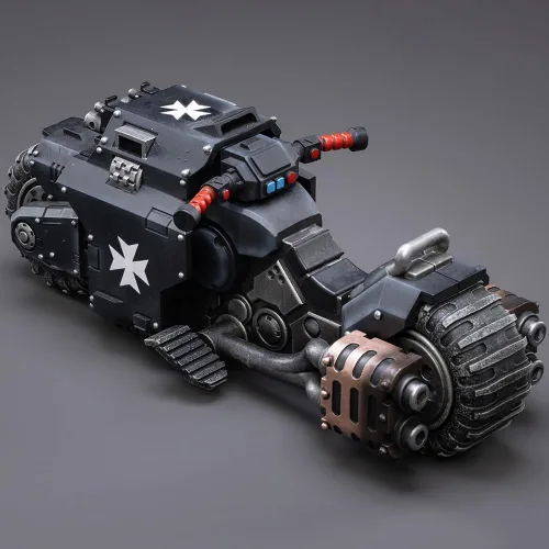 Vista 6 de JOYTOY Figura de acción 1/18 Warhammer 40,000 Space Marines Black Templars Outriders Colección Modelo Regalos de Cumpleaños