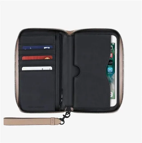Vista 5 de Rebecca Minkoff Regan - Cartera universal de piel para iPhone Plus, color piel, Beige