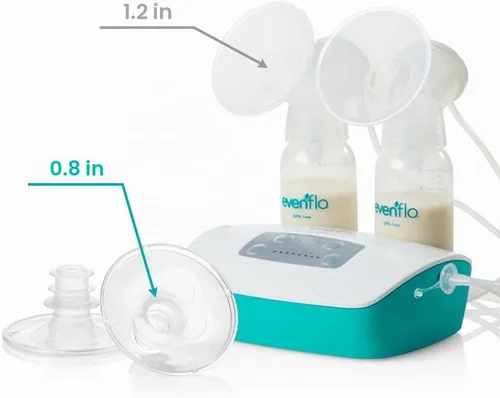 Vista 3 de Evenflo Feeding Sistema de brida AdvancedFit de 2 piezas con acceso a video instructivo, XS, 0.827 in (paquete de 2)