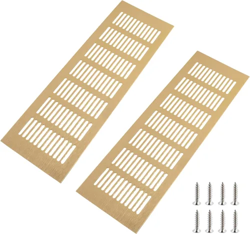 Vista 21 de Geesatis Cubiertas de Ventilación de Aire para Piso, Gabinete, Pared, Techo – Rejilla de Aluminio de Servicio Pesado Resistente a la Oxidación