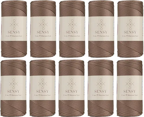 Vista 156 de Sensy Premium 2mm 229.5 metros de cuerda de poliéster 100% cordón de polipropileno Cordón de macramé 2mm Cordón para bolso de crochet Hilo